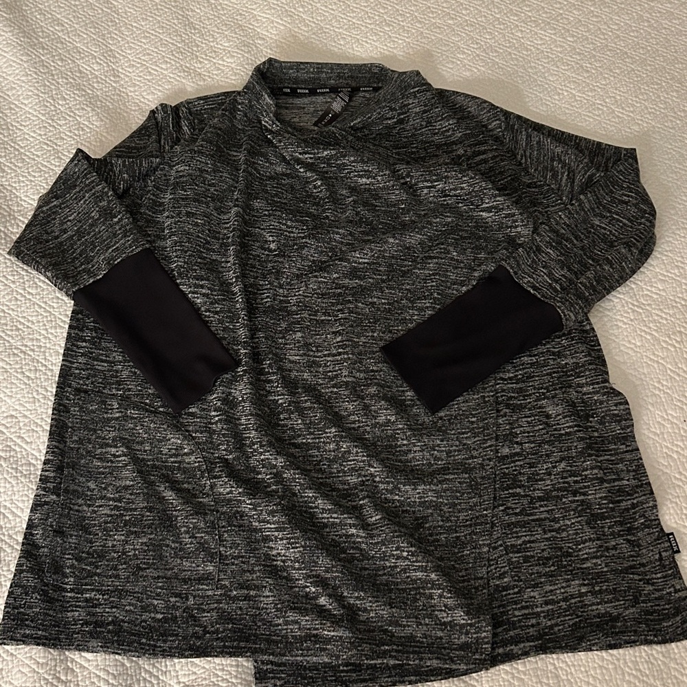 RBX Elegant Charcoal Open Front Cardigan